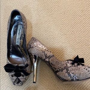 Snakeskin Italian stilettos